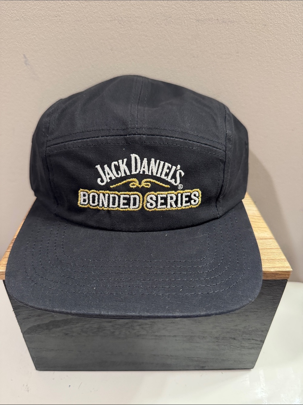 Jack Daniels Black Cap with Gold & White Embroidery